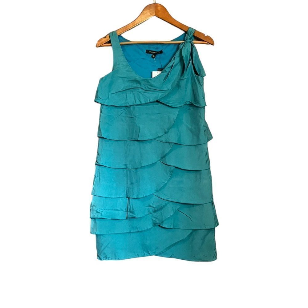 NWT!โ CynthiaโSteffeโ100%โsilkโsleevelessโdress